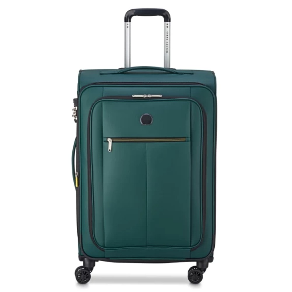 Delsey 342181103 Dita Expandable Βαλίτσα Μεσαία 69cm Πράσινη Είδη ταξιδιού