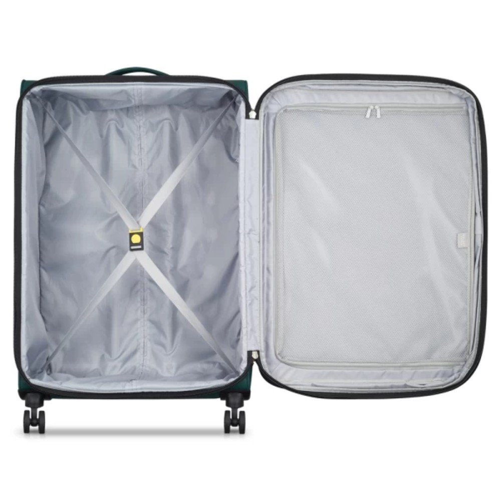 Delsey 342182103 Dita Expandable Βαλίτσα Μεγάλη 79cm Πράσινη Είδη ταξιδιού