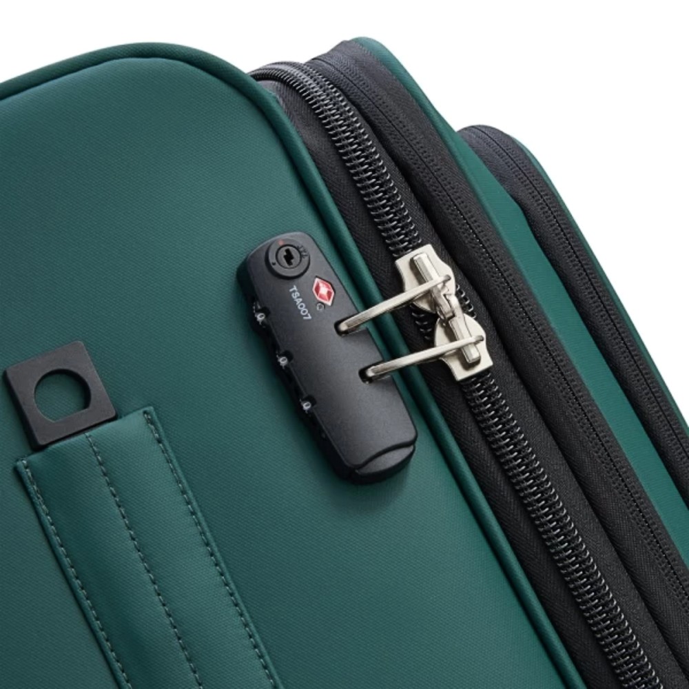 Delsey 342182103 Dita Expandable Βαλίτσα Μεγάλη 79cm Πράσινη Είδη ταξιδιού