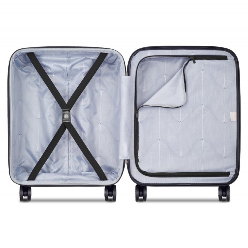 Delsey 386980300E9 METEOR Expandable Βαλίτσα Καμπίνας 55cm Μαύρη Είδη ταξιδιού