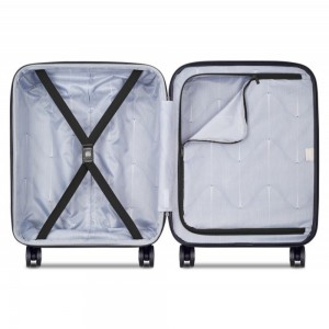 Delsey 386980300E9 METEOR Expandable Βαλίτσα Καμπίνας 55cm Μαύρη Είδη ταξιδιού