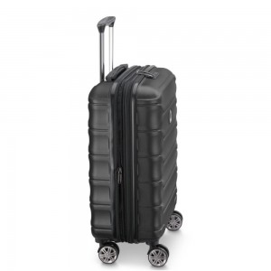 Delsey 386980300E9 METEOR Expandable Βαλίτσα Καμπίνας 55cm Μαύρη Είδη ταξιδιού