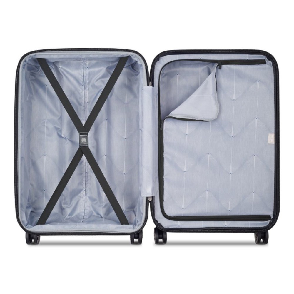 Delsey 386981000E9 METEOR Expandable Βαλίτσα Μεσαία 68cm Μαύρη Είδη ταξιδιού