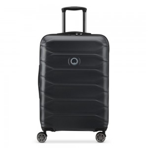 Delsey 386981000E9 METEOR Expandable Βαλίτσα Μεσαία 68cm Μαύρη Είδη ταξιδιού