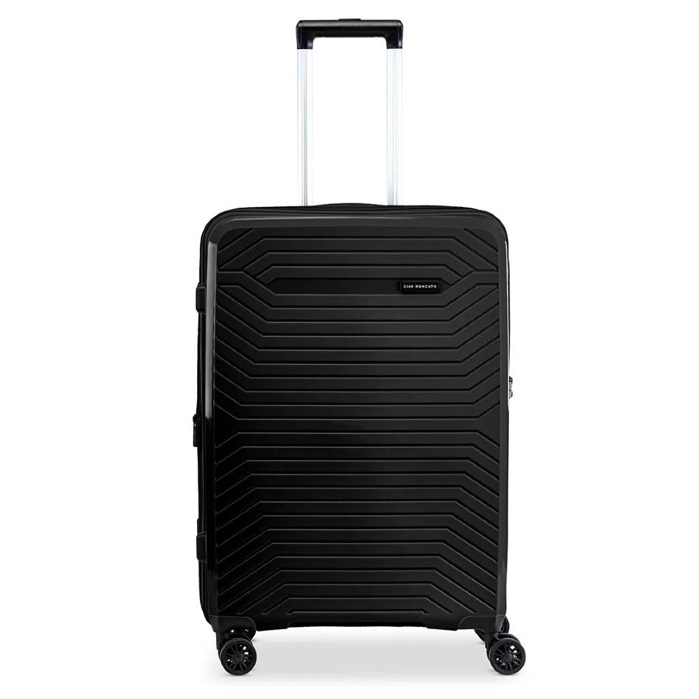 CIAK RONCATO 42.91.04.01 PASSENGER Expandable Βαλίτσα Καμπίνας 55εκ Μαύρη Είδη ταξιδιού