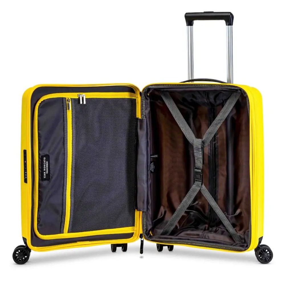 CIAK RONCATO 42.91.04.04 PASSENGER Expandable Βαλίτσα Καμπίνας 55εκ Κίτρινη Είδη ταξιδιού