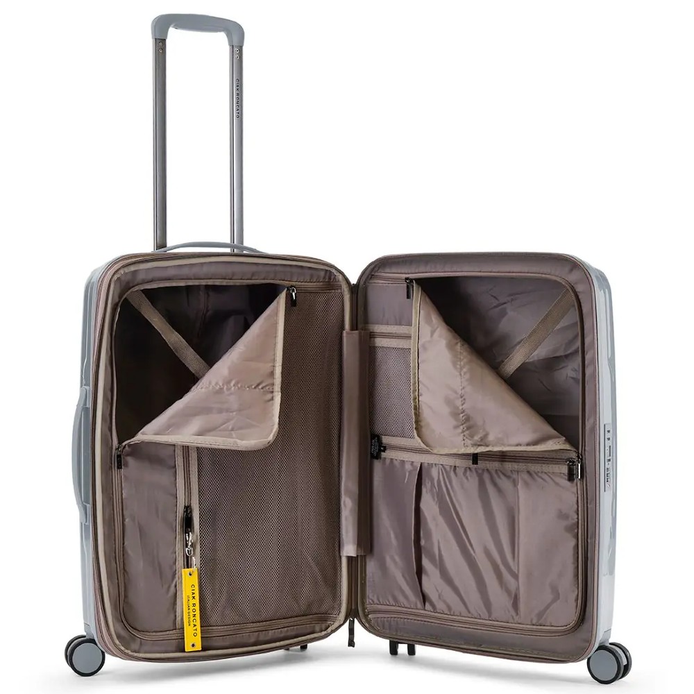 CIAK RONCATO 42.97.01.30 TO DO III Expandable Μεγάλη Βαλίτσα 74cm Titanium Είδη ταξιδιού