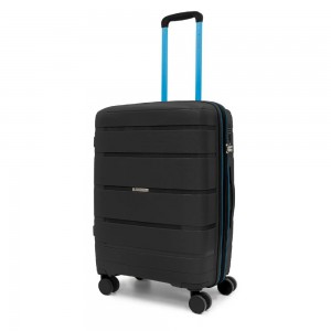 RONCATO 46.130.01.51 AVIATOR Expandable Μεγάλη Βαλίτσα 75cm Μαύρη Είδη ταξιδιού