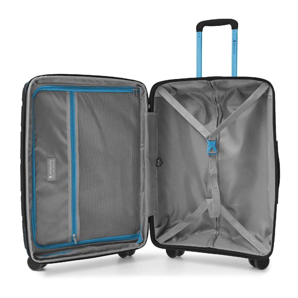 RONCATO 46.130.01.51 AVIATOR Expandable Μεγάλη Βαλίτσα 75cm Μαύρη Είδη ταξιδιού