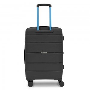 RONCATO 46.130.01.51 AVIATOR Expandable Μεγάλη Βαλίτσα 75cm Μαύρη Είδη ταξιδιού