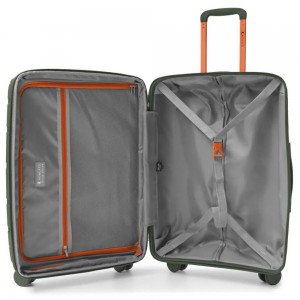 RONCATO 46.130.01.54 AVIATOR Expandable Μεγάλη Βαλίτσα 75cm Πράσινη Είδη ταξιδιού