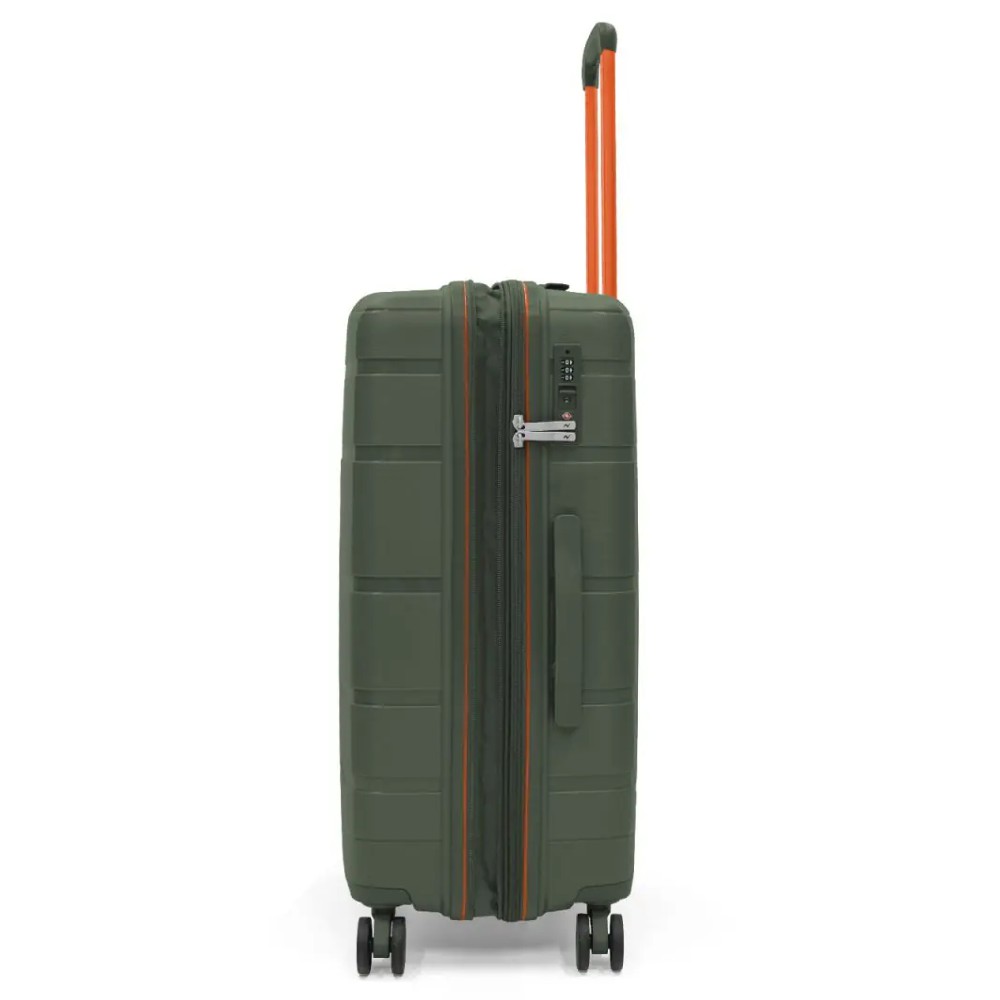 RONCATO 46.130.01.54 AVIATOR Expandable Μεγάλη Βαλίτσα 75cm Πράσινη Είδη ταξιδιού