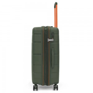 RONCATO 46.130.01.54 AVIATOR Expandable Μεγάλη Βαλίτσα 75cm Πράσινη Είδη ταξιδιού