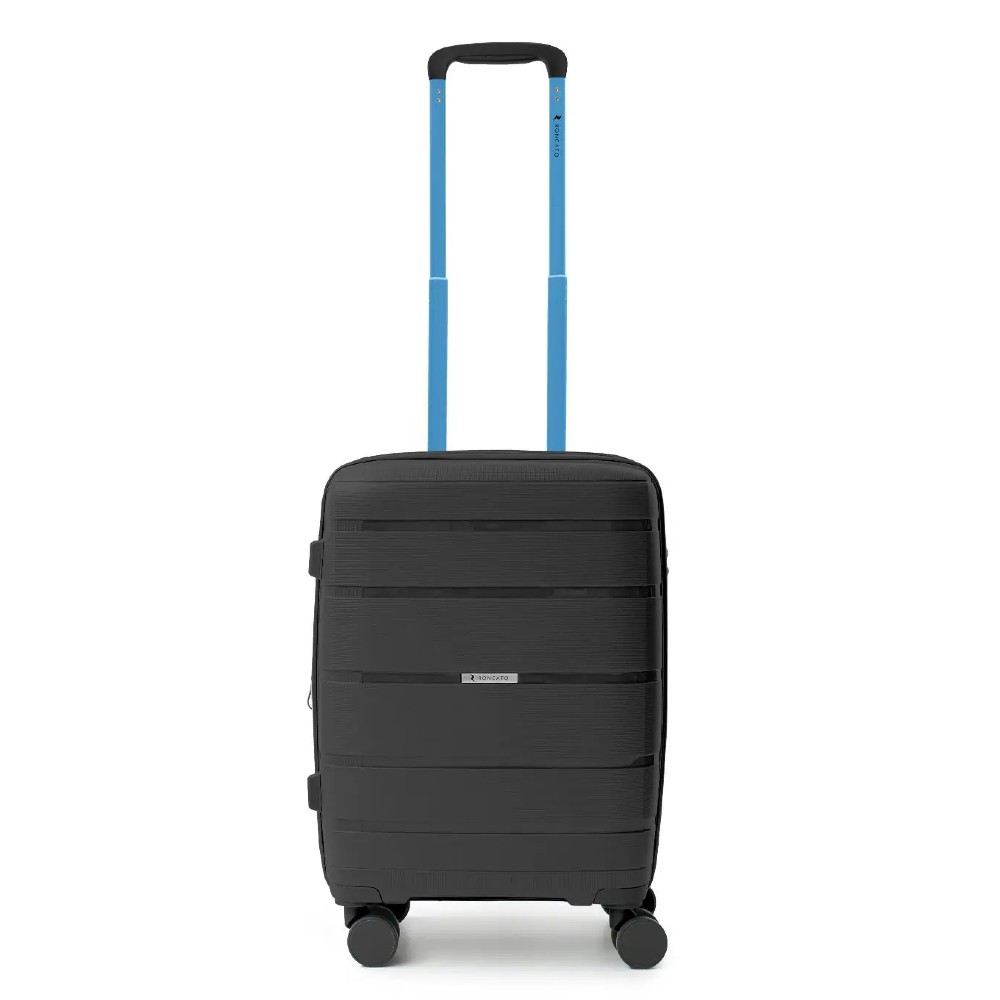 RONCATO 46.130.04.51 AVIATOR Expandable Βαλίτσα Καμπίνας 55εκ Μαύρη Είδη ταξιδιού