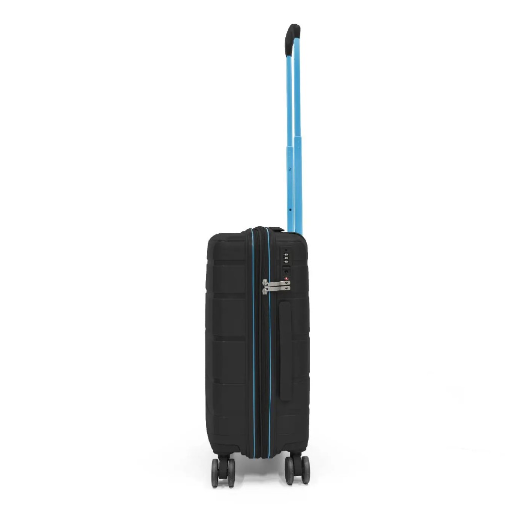 RONCATO 46.130.04.51 AVIATOR Expandable Βαλίτσα Καμπίνας 55εκ Μαύρη Είδη ταξιδιού