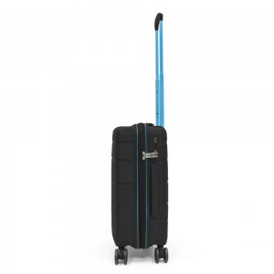 RONCATO 46.130.04.51 AVIATOR Expandable Βαλίτσα Καμπίνας 55εκ Μαύρη Είδη ταξιδιού