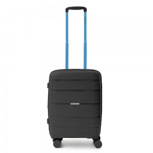 RONCATO 46.130.04.51 AVIATOR Expandable Βαλίτσα Καμπίνας 55εκ Μαύρη Είδη ταξιδιού