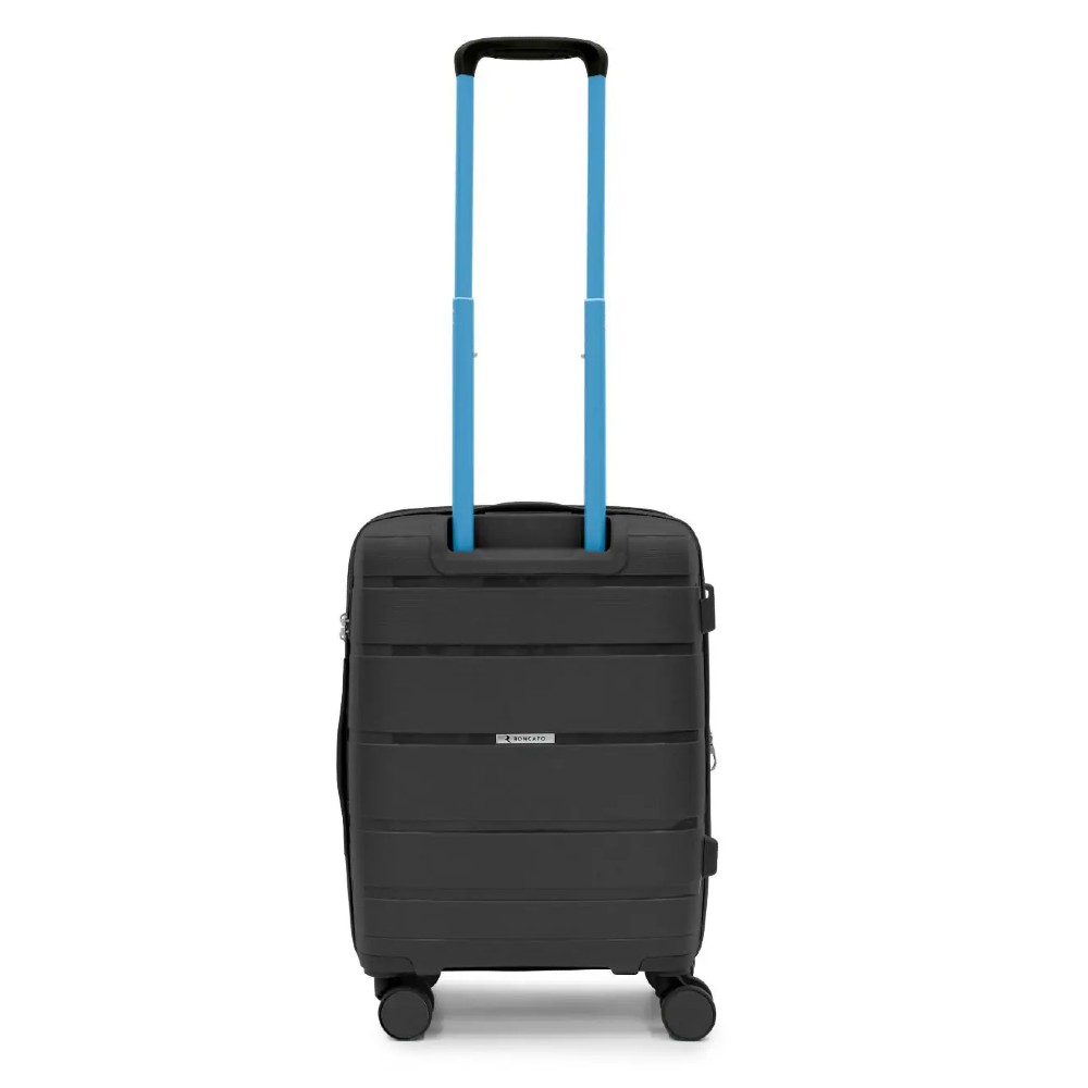 RONCATO 46.130.04.51 AVIATOR Expandable Βαλίτσα Καμπίνας 55εκ Μαύρη Είδη ταξιδιού