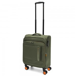 RONCATO 46.132.04.54 CLEVER Expandable Βαλίτσα Καμπίνας 55εκ Πράσινη Είδη ταξιδιού