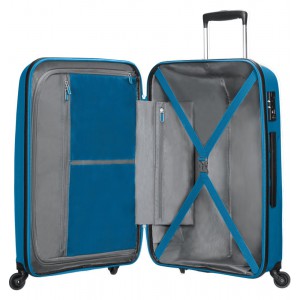 American Tourister 59424-3870 Bon Air 75cm Spinner Large Blue Suitcase Travel Items