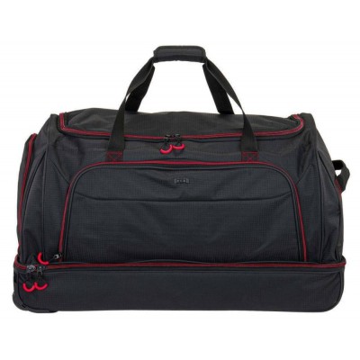 RCM 681-70 Σακ Βουαγιάζ Τροχήλατο Με Διπλό Πάτο 94lt Μαύρο