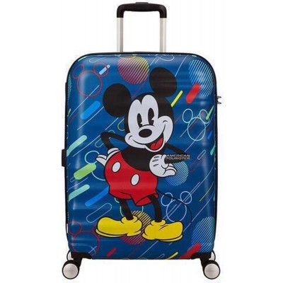 American Tourister Wavebreaker Disney Βαλίτσα μεσαία 67cm 85670-9845  Future Pop Μπλε