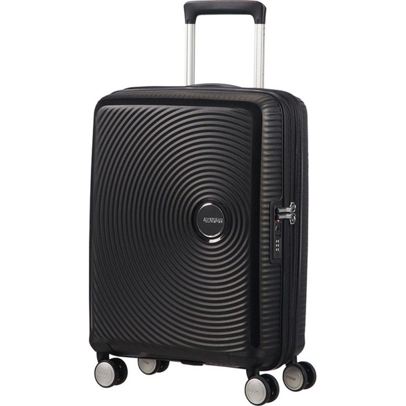 American Tourister Soundbox Spinner Expandable Βαλίτσα Καμπίνας 55cm 88472-1027 Μαύρη American tourister