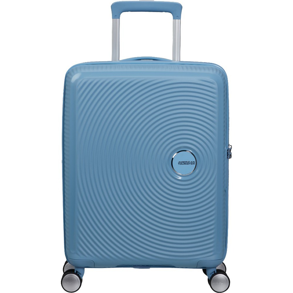 American Tourister Soundbox Spinner Expandable Βαλίτσα Καμπίνας 55cm 88472-A255 Γαλάζια Είδη ταξιδιού