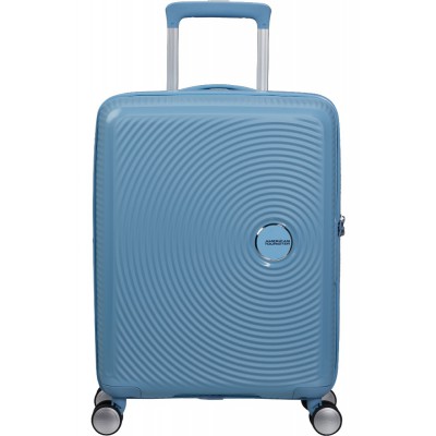 American Tourister Soundbox Spinner Expandable Βαλίτσα Καμπίνας 55cm 88472-A255 Γαλάζια