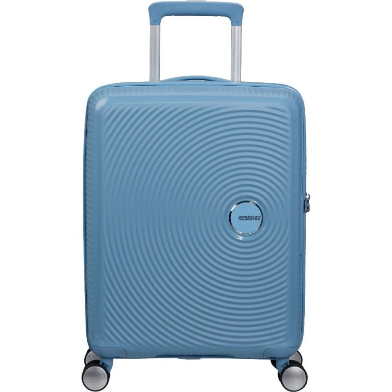 American Tourister Soundbox Spinner Expandable Βαλίτσα Καμπίνας 55cm 88472-A255 Γαλάζια American tourister