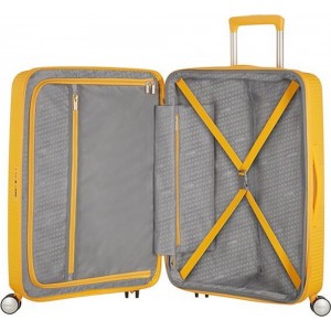 American Tourister Soundbox Spinner Expandable Μεσαία Βαλίτσα 67cm 88473-1371 Κίτρινη Travel Items