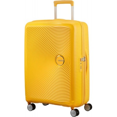 American Tourister Soundbox Spinner Expandable Μεσαία Βαλίτσα 67cm 88473-1371 Κίτρινη