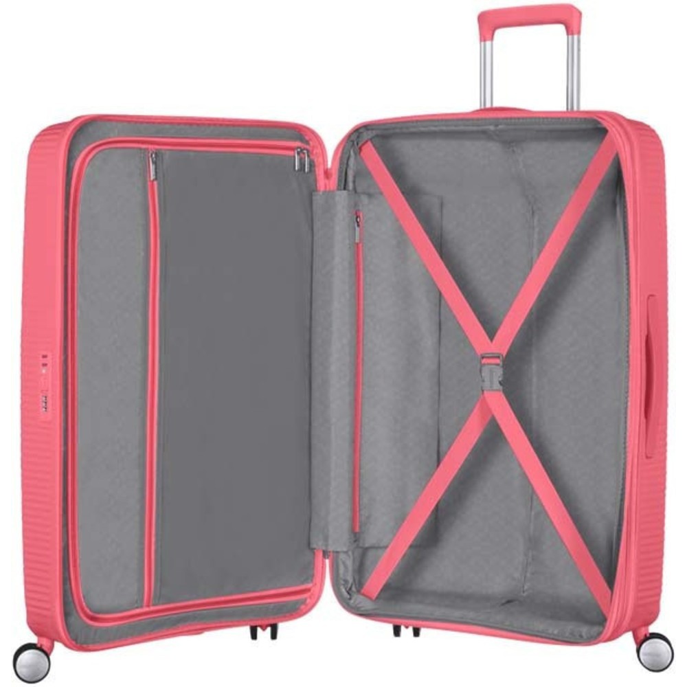 American Tourister Soundbox Spinner Expandable Μεσαία Βαλίτσα 67cm 88473-A039 Ροζ Travel Items