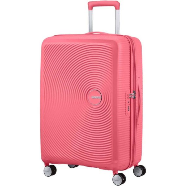 American Tourister Soundbox Spinner Expandable Μεσαία Βαλίτσα 67cm 88473-A039 Ροζ