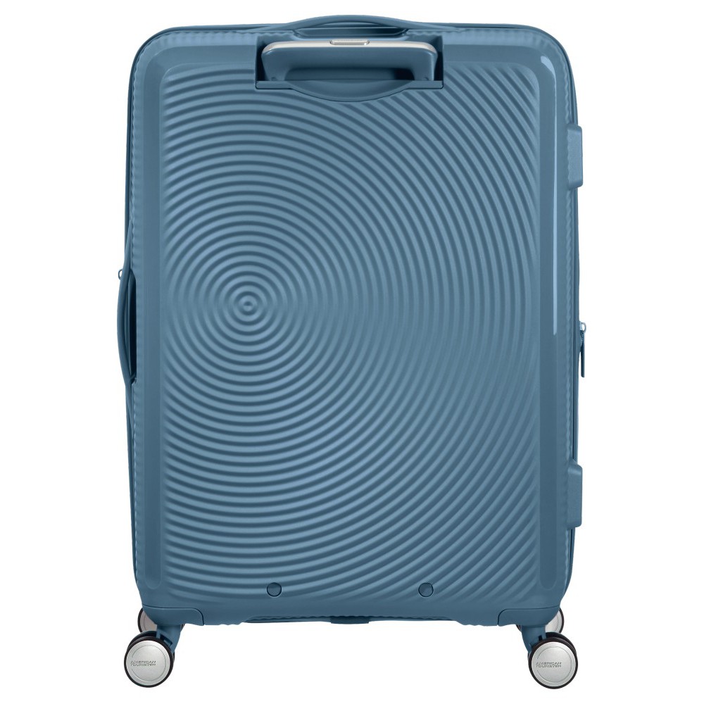 American Tourister Soundbox Spinner Expandable Medium Suitcase 67cm 88473-E612 Stone Blue Travel Items