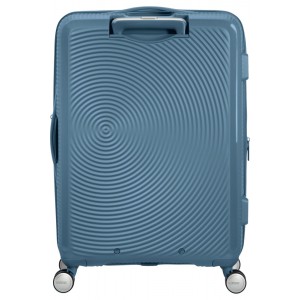 American Tourister Soundbox Spinner Expandable Medium Suitcase 67cm 88473-E612 Stone Blue Travel Items