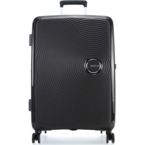 American Tourister Soundbox Spinner Expandable Μεγάλη Βαλίτσα 88474-1027 Μαύρη Travel Items