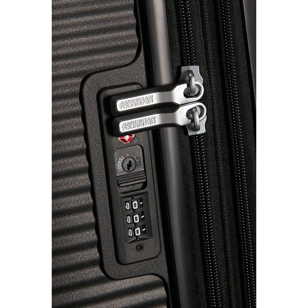 American Tourister Soundbox Spinner 80 Expandable Μεγάλη Βαλίτσα 156799-1027 Μαύρη Travel Items