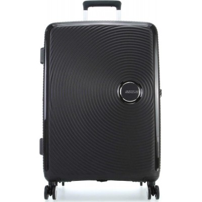 American Tourister Soundbox Spinner Expandable Μεγάλη Βαλίτσα 88474-1027 Μαύρη