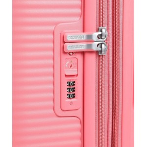 American Tourister Soundbox Spinner Expandable Μεγάλη Βαλίτσα 88474-A039 Coral Ροζ Travel Items