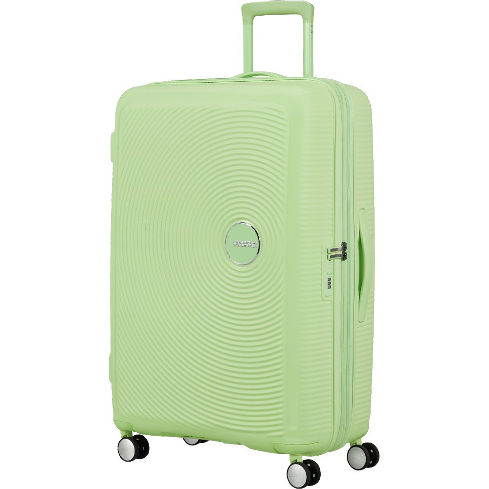 American Tourister Soundbox Spinner Expandable Large Suitcase 88474-A938 Kiwi Green Travel Items