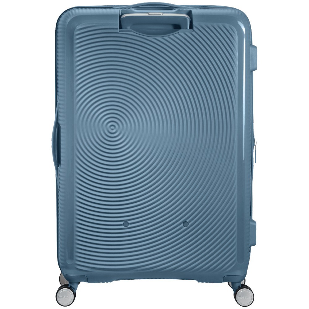 American Tourister Soundbox Spinner Expandable Large Suitcase 88474-E612 Stone Blue Travel Items