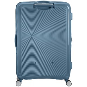 American Tourister Soundbox Spinner Expandable Large Suitcase 88474-E612 Stone Blue Travel Items
