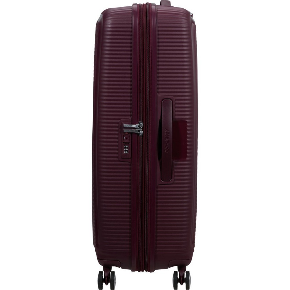 American Tourister Soundbox Spinner Expandable Large Suitcase 88474-T505 Wild Cherry Travel Items