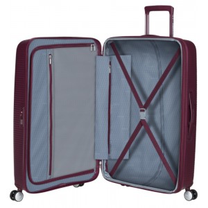 American Tourister Soundbox Spinner Expandable Large Suitcase 88474-T505 Wild Cherry Travel Items