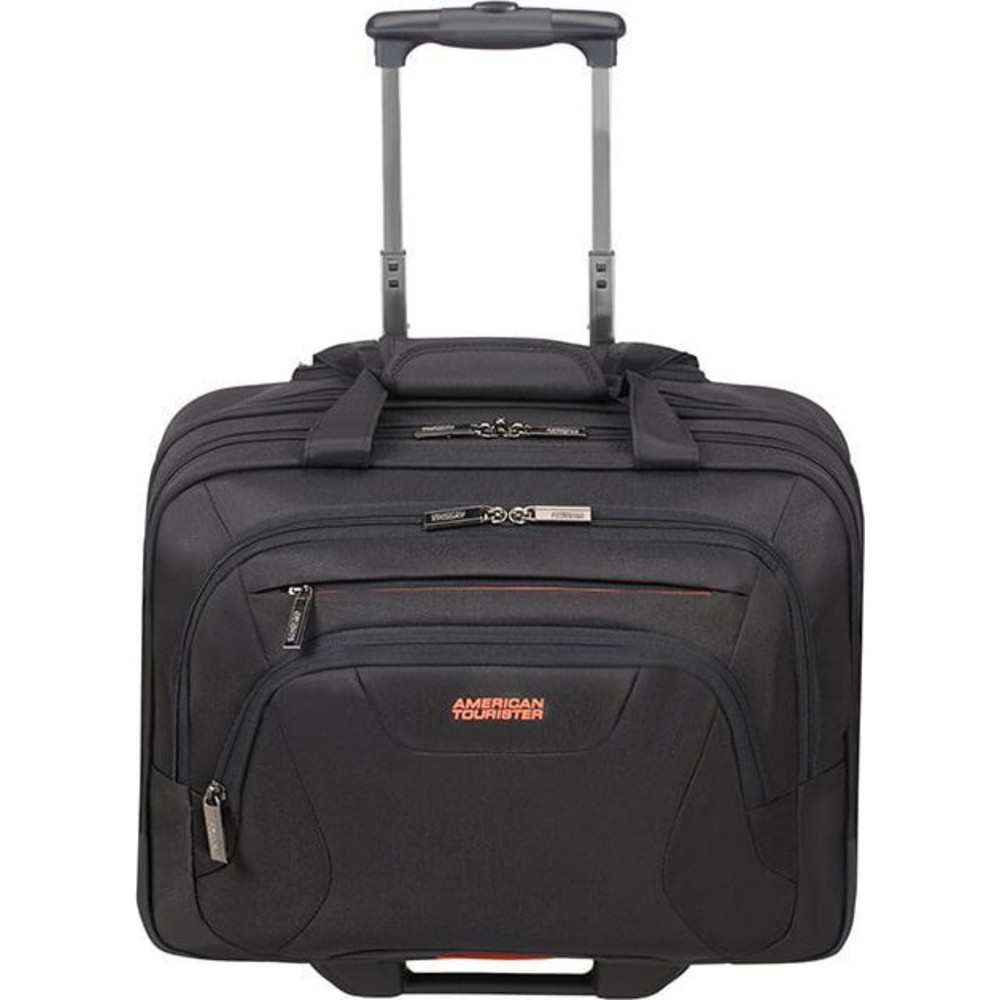 American Tourister 88533-1070 At Work Rolling Tote Βαλίτσα Καμπίνας Μαύρη Επαγγελματικές