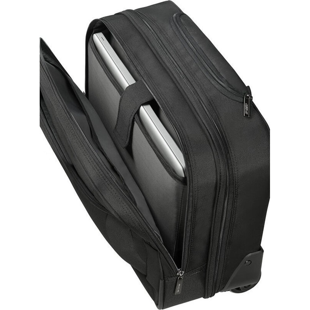 American Tourister 88533-1070 At Work Rolling Tote Βαλίτσα Καμπίνας Μαύρη Επαγγελματικές
