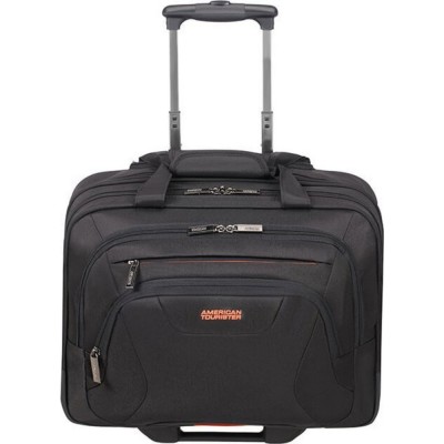 American Tourister 88533-1070 At Work Rolling Tote Βαλίτσα Καμπίνας Μαύρη