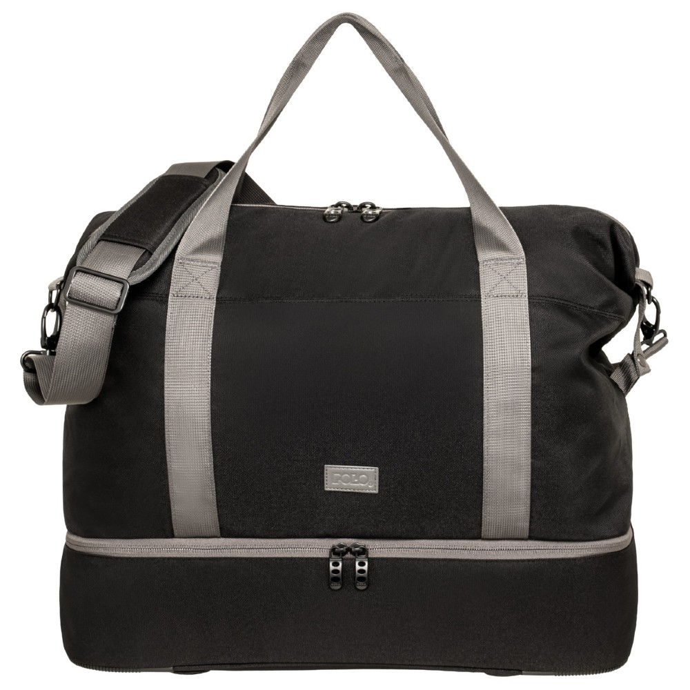 Polo 9-09-019-2000 DUALIX 40L Travel Bag 2 Compartments Black Travel Items