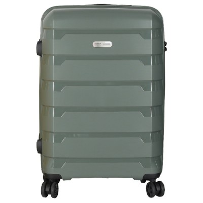 POLO 965003-6500 TOKYO Expandable Μεσαία Βαλίτσα 65cm Πράσινη